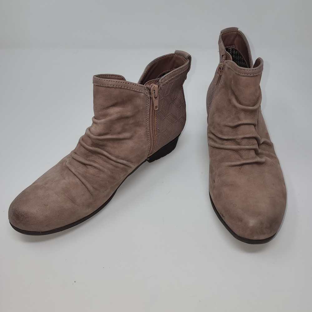 Cobb Hill Rockport Gratasha Panel 2 slouch Boot Ankle winter rise sz 7